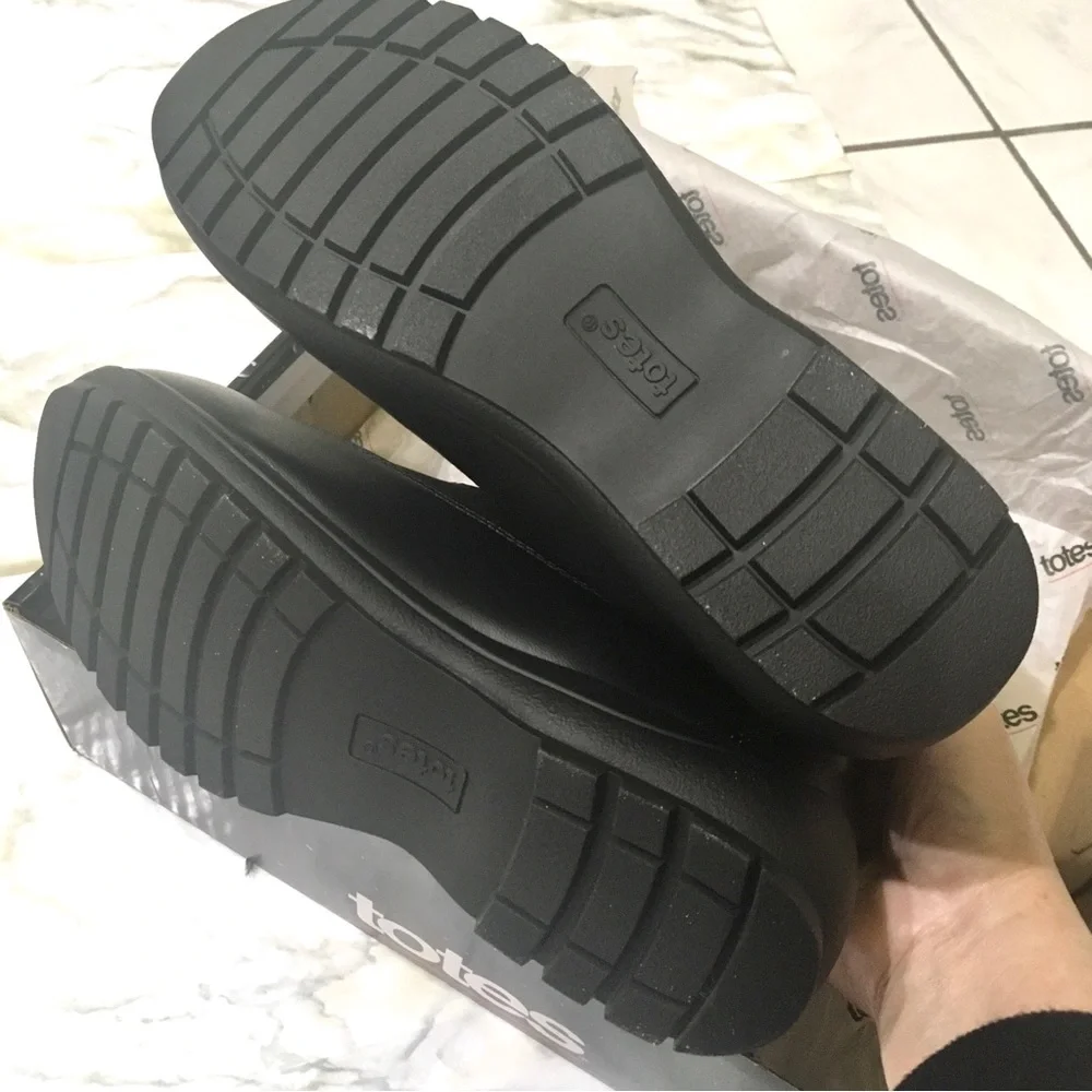 totes Women's Black Winter & Rain Tall Insulated Boots